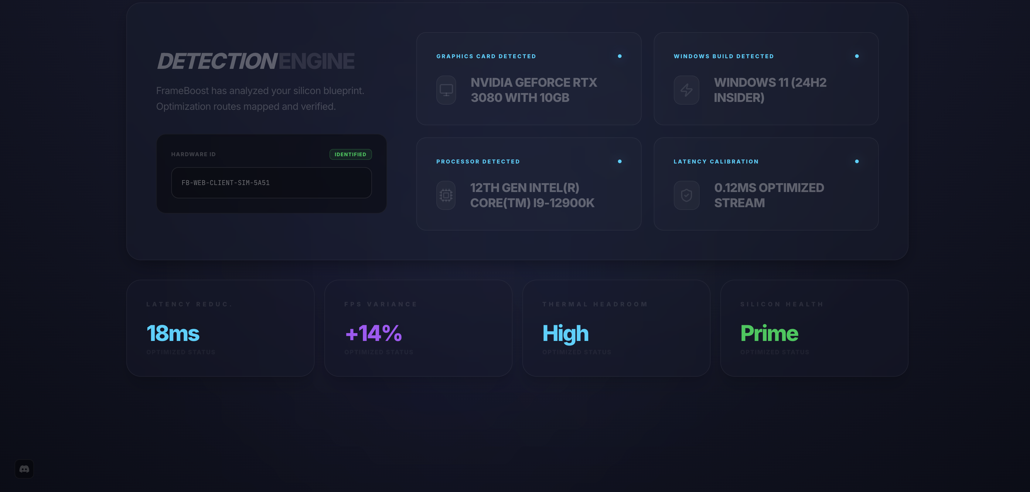 FrameBoost Detection Engine